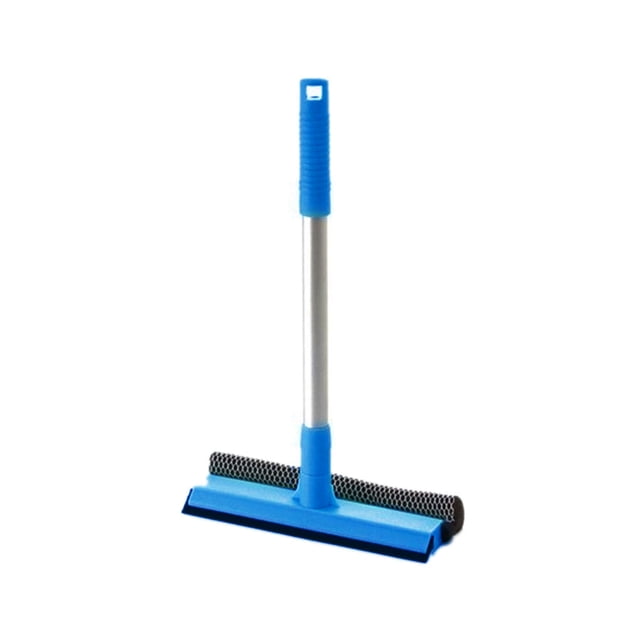 Unatoiry Detachable Double-sided glass glass Brush Window Cleaning Tool blue 20*36cm 1Set
