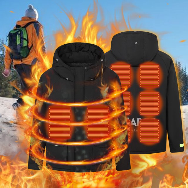 DPTALR Outdoor Warm Clothing Heated For Riding Skiing Fishing Charging Via Heated Coat