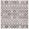 thumbnail image 3 of SAFAVIEH Amsterdam Collection AMS108F Moroccan Boho Non-Shedding Living Room Bedroom Area Rug, 5'1" x 5'1" Square, Light Grey / Brown, 3 of 5