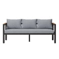 thumbnail image 2 of Ensemble de Sectionnel de Patio en Aluminium Cannes, Gris foncé, 2 of 11