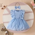 thumbnail image 2 of Robes Fille Robe Décontractée Filles Robe d'Anniversaire pour Filles Robe de Princesse Tenues Bébé Fille 9-12 Mois Mode Filles, 2 of 6
