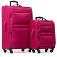 thumbnail image 1 of Jetstream® 2-Piece Softside Luggage Set – 28" Large Spinner Checked Suitcase and 20" Carry-On Spinner Luggage, 1 of 10