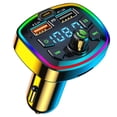thumbnail image 3 of HOARBOEG 20W Car Bluetooth 5.0 Wireless Handsfree Car FM Transmitter Receiver Radio MP3 Adapter Player Clearance Sale, 3 of 9