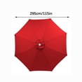 thumbnail image 2 of LSLJS Garden Umbrella Outdoor Stall Umbrella Beach Sun Umbrella Replacement Cloth 118 Inch Diameter with 8 Bones, Portable Windproof Compact Travel Umbrella, 2 of 4