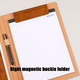 thumbnail image 4 of Yhmxh Office Supplies Office Desk Accessories Office Organizer Desk Organizers Multi-function Business Folder Leather Manager Splint Magnet Contract Folder Business Contract Book, 4 of 6