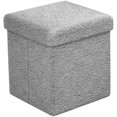 thumbnail image 2 of Sorbus Teddy Storage Ottoman - Soft Sherpa Tufted Footstool, 2 of 6