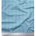thumbnail image 1 of Soimoi Modal Satin Fabric Window Pane Check Print Fabric by Yard 42 Inch Wide, 1 of 3