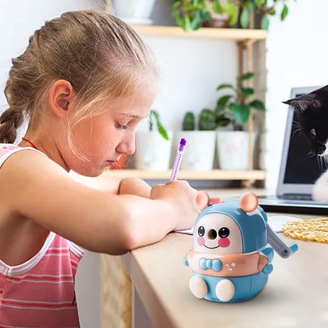 RKSTN Pencil Sharpener Pencil Sharpener Automatic Pencil Sharpener 's Primary School Student Rolling Pen Sharpener Hand Cranked Pencil Sharpener