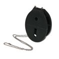 thumbnail image 1 of Boston Leather Leather Oval Badge Holder with Neck Chain & Clip Back, 1 of 3
