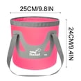 thumbnail image 3 of TopLLC 12L Portable Foldable Water Bucket Fishing Bucket Folding Water Container For Travelling Camping Hiking Fishing Washing on Clearance, 3 of 4