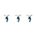 thumbnail image 3 of Wweixi Coat Hooks Easy To Install And Wide Application For Added In Daily Life Retro blue (deer) 3Set, 3 of 6