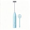 thumbnail image 1 of Linnome Multi Functional Egg Beater for Home Use Electric Milk Frother Coffee Foamer Cream Whisk Blue, 1 of 5