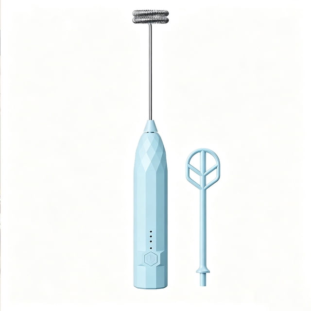 Linnome Multi Functional Egg Beater for Home Use Electric Milk Frother Coffee Foamer Cream Whisk Blue