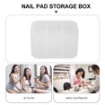 thumbnail image 3 of Cotton Pad Box Manicure Tool Storage Case Nail Art Pen Brush Organizer Box Container, 3 of 8