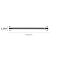 thumbnail image 3 of Shower Curtain Rods Tension Adjustable,Extendable Shower Curtain Rods for Bathroom,Tension Shower Rods for Bathroom No Tools,Adjustable Shower Curtain Rod No Drill,Spring Tension Shower Curtain Rod, 3 of 9