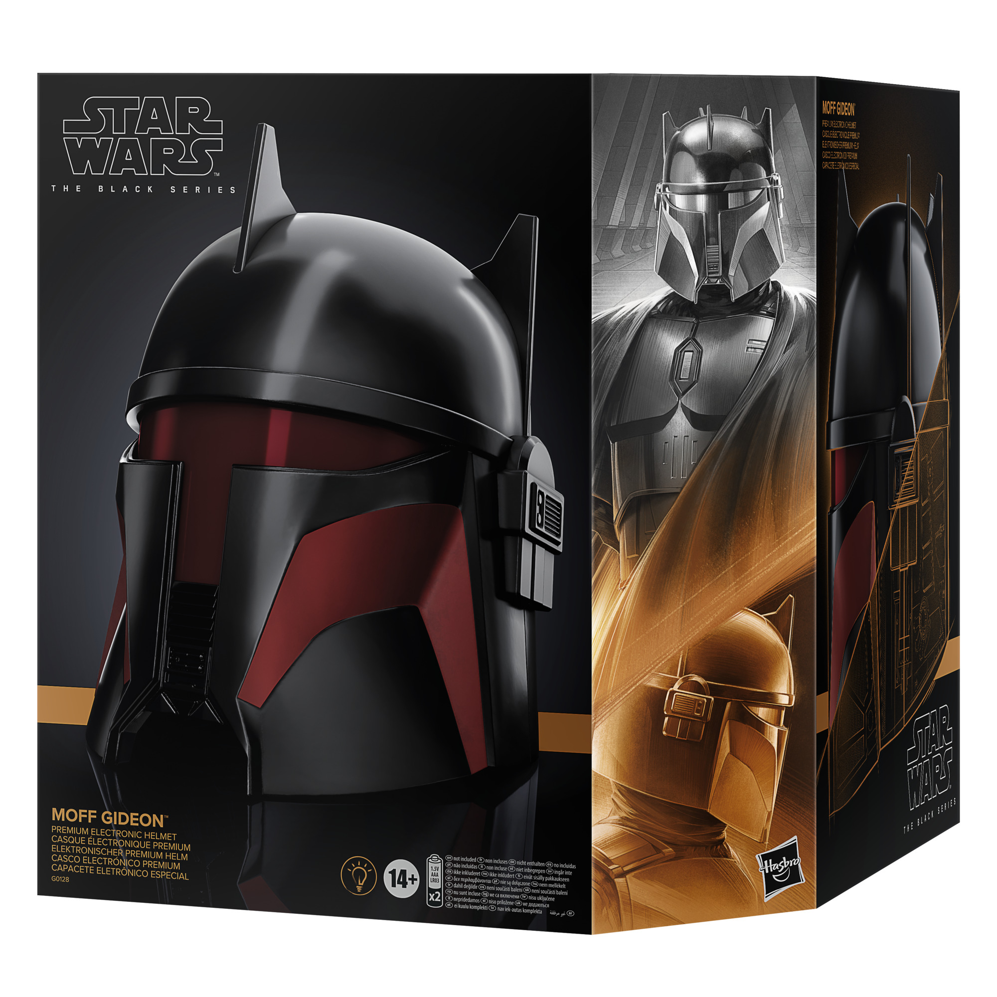 Star Wars The Black Series Casque électronique premium Moff Gideon, cosplay