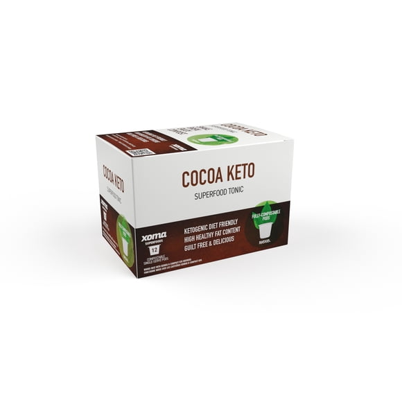 Cocoa Keto Latte, Fully Plant-Based Keurig Compatible Pod