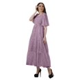 thumbnail image 2 of Moomaya Robe d'Été en Coton Slub Imprimée pour Femmes Grande Taille Robes pour Dames, 2 of 4
