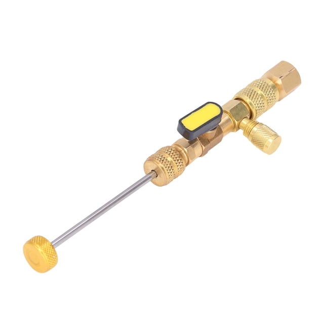 Outil d'Installation de Clé de Dissolvant de Cœur de Valve avec Interface de Conversion de Fréquence pour la Réparation de Ligne A/C de Réfrigération