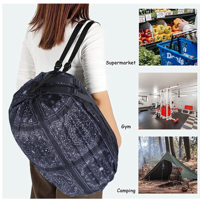 TopLLC Storage Bins Sac de Magasinage Portable Pliable Sac Fourre-Tout Grande Capacité pour Rangement Sacs d'Épicerie Réutilisables Sac de Voyage Sacs de Rangement