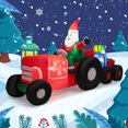 thumbnail image 1 of Costway 9 FT Long Christmas Inflatable Santa Claus Driving Tractor with Gifts Decoration, 1 of 10