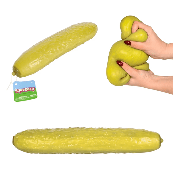 Giant Pickle Squishys Toys, Realistic Pickle Slow Rebound Stress Relief & Anxiety Fidget Toys for Party Favor Gifts, Novelty Stress Toys Gifts Clearance