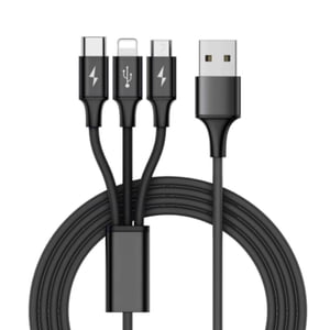 Leadingstar Fast USB Charging Cable Universal 3 in 1 Multi Function Cell Phone Cord Charger