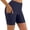 Marine, variante sur Plebaso Shorts de Yoga pour Femmes avec Poches Taille Haute Leggings Extensibles Shorts Unis Shorts de Course Cyclistes