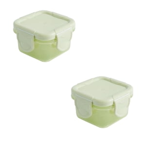 Mini Plastic Food Storage Containers With Lids Small Airtight Containers Square School Lunch Containers For Children Leftover Food Containers