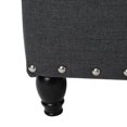 thumbnail image 3 of Noble House Tina Charcoal Fabric Storage Ottoman, 3 of 5
