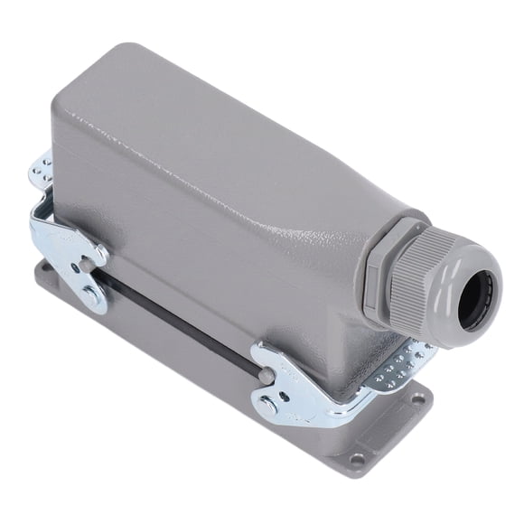 Industrial Heavy-Duty Rectangular Connector 16A 500V with Waterproof Design, Aluminum Alloy Construction, IP65 Protection, and Accessories for Secure and Durable Installation.