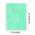 thumbnail image 2 of Meitianfacai Coil Planner 2025 Weekly Planner Diary A5 Taped Notebook Book, Green, 2 of 5