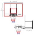 thumbnail image 3 of Soozier Wall Mounted Basketball Hoop with Shatter Proof Backboard, White, 3 of 10