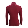 thumbnail image 5 of hoksml Women's Turtleneck Sweater Base Solid Color Slim Fit Knit Pullover Fashion Soft Layering Essential for Winter, 5 of 5