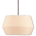 thumbnail image 2 of Bouclair Oatmeal Linen Ceiling Lamp, 2 of 5