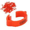 thumbnail image 2 of Chicken Foot Rings, Retractable Six Card Slots 10pcs/set Poultry Leg Bands Safe And Non-  For Poultry For Outdoors For Daily For Home Red, 2 of 8