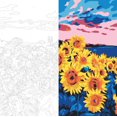 thumbnail image 2 of Plaid Modern-Paint-By-Number Kit, Sunflower Meadow, 2 of 6