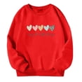 thumbnail image 3 of AJIWYH Chandails pour Filles Chandail pour Enfant Fille Automne et Hiver à Lettres Imprimées Col Rond Chandail à Manches Longues Fille Chandails à Capuchon Rouge, 7-8 Ans, 3 of 4