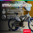 thumbnail image 3 of Huffy 18" Electro-Light Kids' Bike, Fits Riders 42" - 49", Gray/Purple, Kids, Unisex, 3 of 11