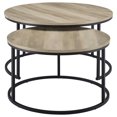thumbnail image 3 of Coaster Lainey 2-piece Engineered Wood Nesting Coffee Table in Distressed Pine, 3 of 11