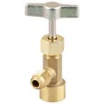 thumbnail image 1 of 1Ensemble Robinet de Réfrigérant en Laiton Doré Valve de Sécurité pour Tuyau de Réfrigération 6.00X3.80X3.50CM, 1 of 8