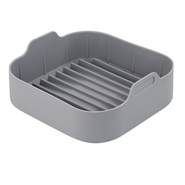 Pot en Silicone pour Friteuse à Air Chaud, Remplacement des Doublures en Papier, Panier Carré en Silicone pour Friteuse à Air, Bol en Silicone pour Accessoires de Four à Friteuse à Air