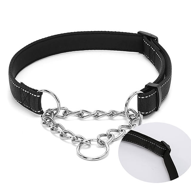 Pet Collars Nylon Reflective Training Dog Necklace P Chain for and Comfort in Outdoor Activities