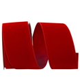 thumbnail image 2 of Reliant Ribbon 92270W-908-40F Value Velvet Wired Edge Ribbon - Scarlet - 2.5 in. x 10 yards, 2 of 3