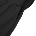 thumbnail image 4 of Pisexur Robe Gothique pour Femme Robe Corset Taille Haute Robe Rétro Renaissance Robe Couleur Unie Manches Courtes Robe Médiévale Mode Fluide Encolure Carrée Robe Maxi à Cordon Tunique à Volants Robe de Cocktail, 4 of 5