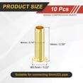 thumbnail image 2 of 10Pcs Fit for 4mm(5/32") Tube ID Brass Compression Fitting, Insert Tube Support Compression Sleeve Fitting, Sleeve Ferrules for Water Oil Air Pipe, 2 of 6