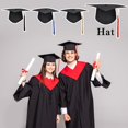thumbnail image 2 of LOVEVER Chapeau de Collation des Grades Unisexe pour Adulte avec Franges pour Collège & École 4 - Col-, 2 of 8