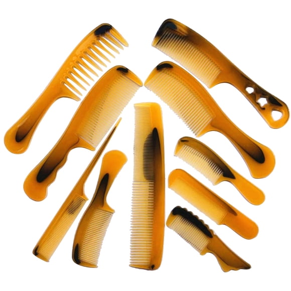 Amdohai 10pcs Hair Comb Kit Hair Detangler Barber Styling Comb Set Hair Cutting Comb Set Salon -static Stylists Comb Clip Set for Women Men
