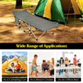 thumbnail image 4 of Goplus Lit de Camp Grand Pliable en Acier Robuste pour Intérieur et Extérieur Lit de Couchage Gris, 4 of 10