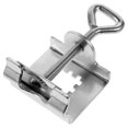 thumbnail image 1 of HEATSHAKING 1Set Galvanized Steel Parasol Pole Clamp Silver for Garden 9.60X6.00X3.90in, 1 of 8